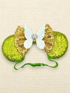 Elastic Tinker Bell Peter Pan Minnie Ears | Disney-Inspired Mouse Ears
